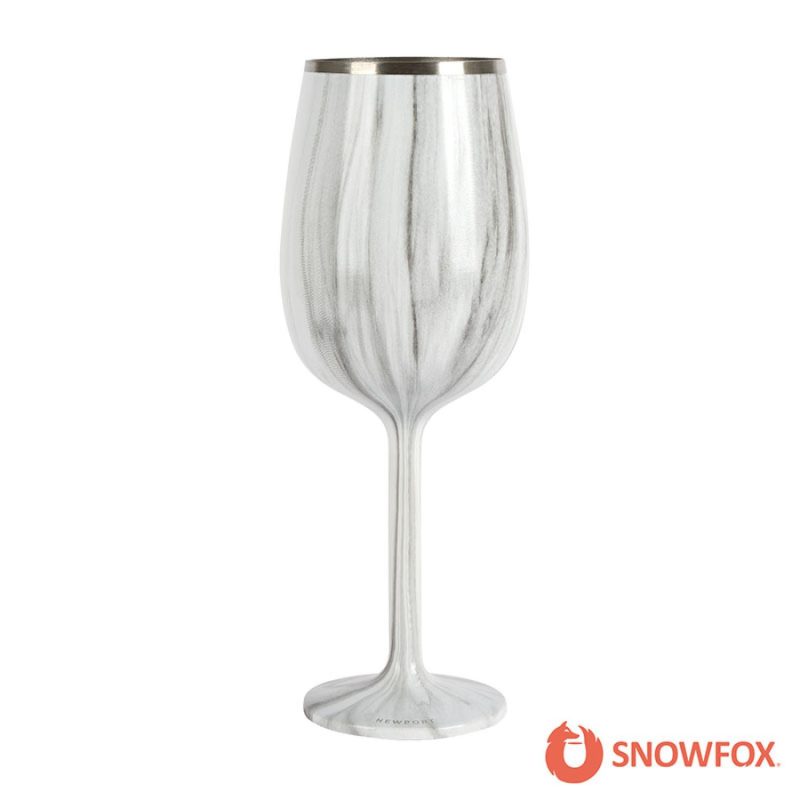 Custom Snowfox 12 oz. Insulated Stemmed Wine Glass - 6