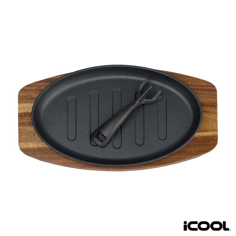 Custom iCOOL Alpine 10 1/2 Cast Iron Skillet / Pan - 1