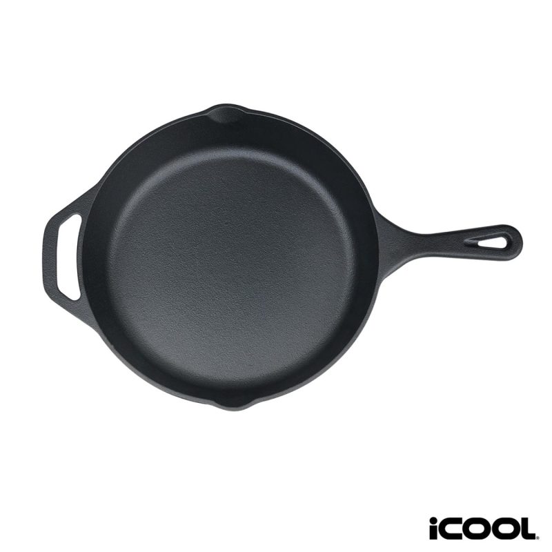 Custom iCOOL Anchorage 10 Cast Iron Skillet / Frying Pan - 1