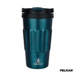 Custom Pelican Dayventure 17 oz. Recycled Double Wall Stainless Steel Handle Lid Travel Tumbler - 3