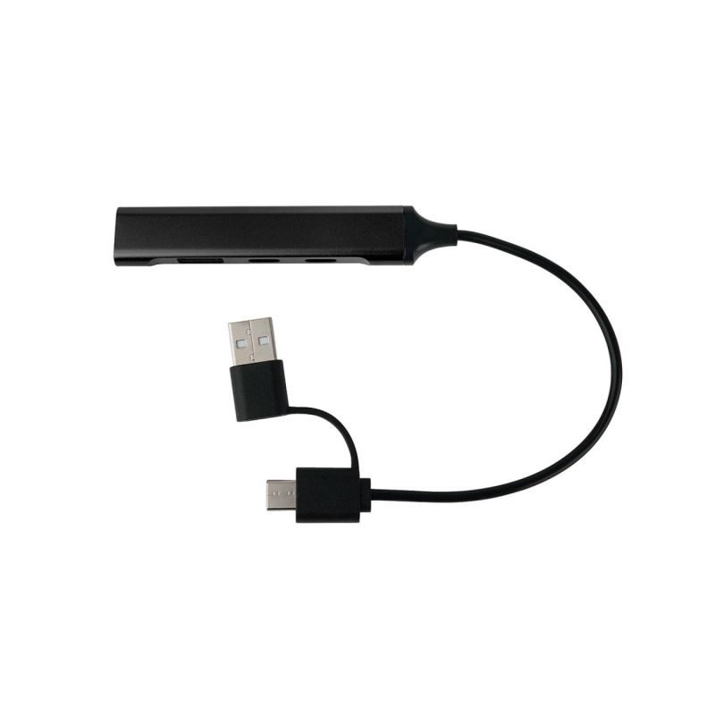 Custom Elio Aluminum 4-Port USB-A & C Hub - 1