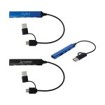 Custom Elio Aluminum 4-Port USB-A & C Hub