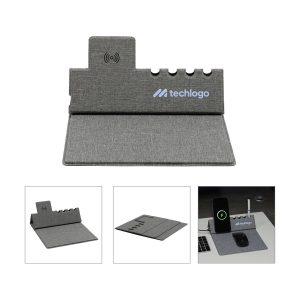 EvoPad Charge 2 RPET Desktop Organizer / Wireless Charger