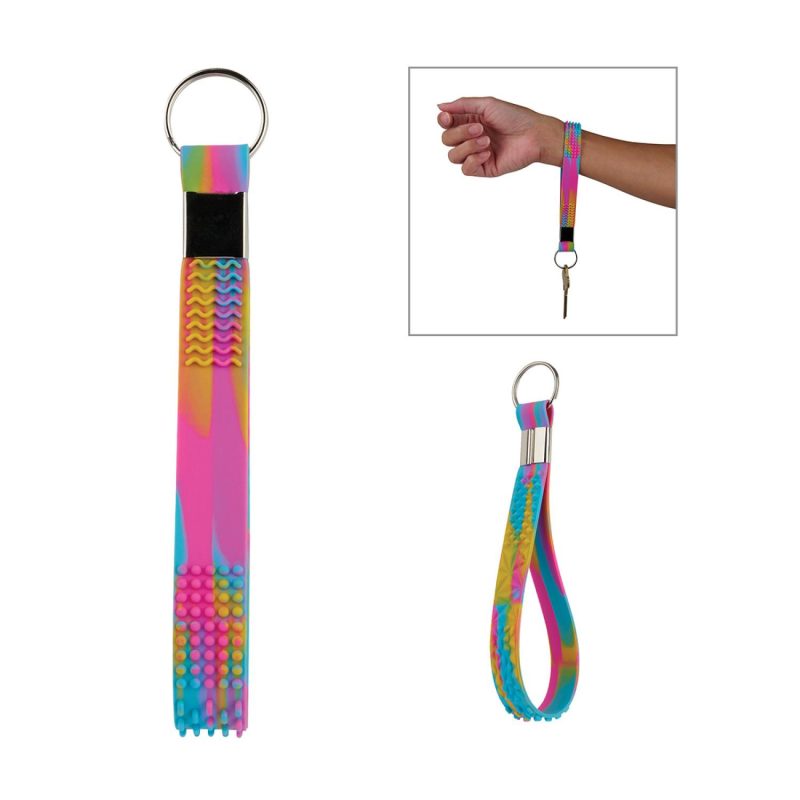 Custom Fefe Tactile Fidget Keychain Wristlet - 3