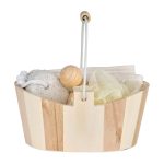 Custom Serene 4pc Spa Kit in Wooden Bucket - 1