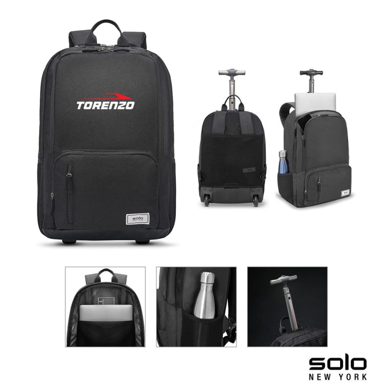 Solo New York Bleecker Recycled Rolling Backpack