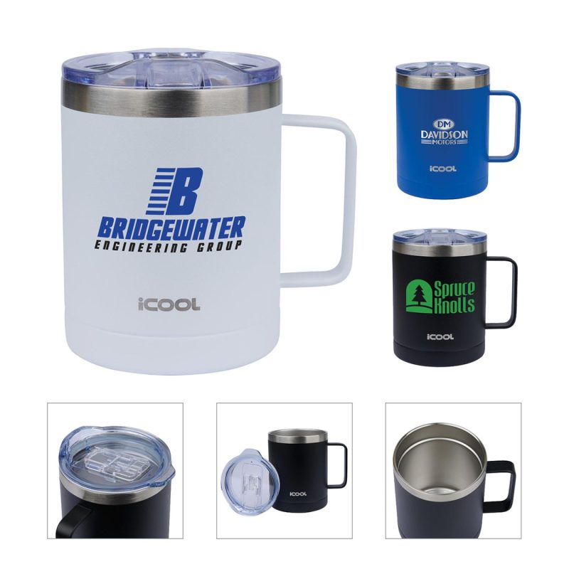 iCOOL-Elbert-14-oz-Double-Wall-Vacuum-Mug-w-Copper-Lining-KM4405 iCOOL Elbert 14 oz. Double Wall, Vacuum Mug w/ Copper Lining